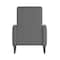 Flash Furniture Ezra Mid-Century Modern LeatherSoft Upholstered Button Tufted Pushback Recliner in Light Gray SG-SX-80415N-LGY-GG - alternate 3